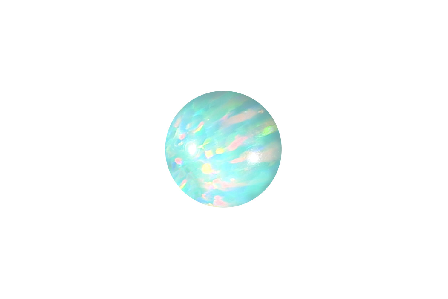 Synthetischer Opal Klemmkugel von Piercingline